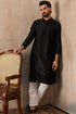 Ethnic Bay Black  Rayon  Embroidered Straight Kurta MKU2190