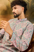 Mauve Viscose Rayon Abstract Embroidered Straight Kurta MKU1394