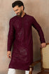 Ethnic Bay Purple  Rayon  Embroidered Straight Kurta MKU2187