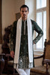Ethnic Bay Men Olive Chanderi Silk Solid Embroidered Straight Kurta with Dupatta MKUD1319