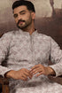 Mauve Viscose Rayon Solid Embroidered Straight Kurta with Trouser MKSET1389