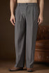 Ethnic Bay Men Charcoal Modal Solid Regular Korean Pant MBOT1017