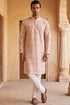 Ethnic Bay Peach Linen Printed Straight Kurta MKU2069