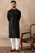 Ethnic Bay Black  Rayon  Embroidered Straight Kurta MKU2190