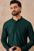 Ethnic Bay Green  Rayon  Embroidered Straight Kurta MKU2186