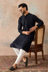 Ethnic Bay Blue  Rayon  Embroidered Straight Kurta MKU2189