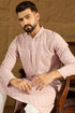 Purple Viscose Rayon Solid Embroidered Straight Kurta MKU1061