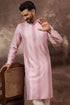 Pink Viscose Rayon Solid Embroidered Straight Kurta with Trouser MKSET1325