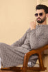 Ethnic Bay Grey Viscose Rayon Solid Embroidered Straight Chikankari Kurta MKU1049