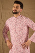 Pink Viscose Rayon Ethnic Motifs Embroidered Straight Kurta MKU1249