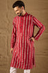 Maroon Viscose Rayon Printed Straight Kurta MKU1278