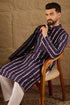 Purple Viscose Rayon Printed Straight Kurta MKU1280