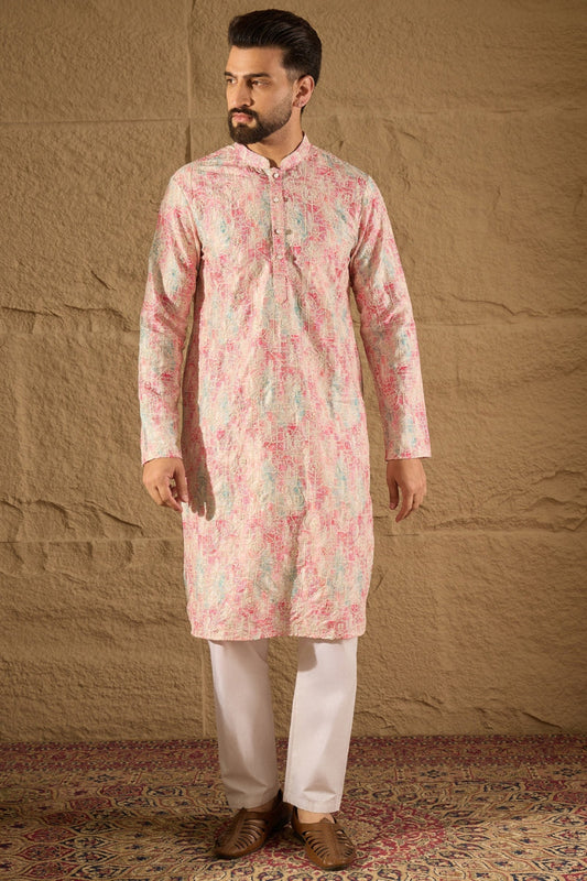 Multi Viscose  Ethnic Motifs Printed Straight Kurta