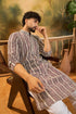 Purple Viscose Rayon Embroidered Straight Kurta MKU1409