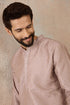 Ethnic Bay Mens Lavender Silk Blend Floral Embroidered Kurta MKU2325